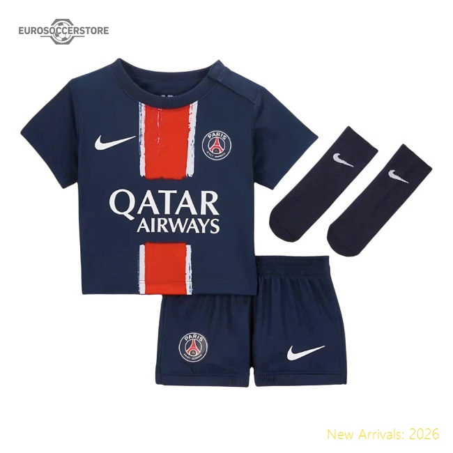 2024-2025 PSG Home Infants Baby Kit (Your Name)-Vantage Point Soccer